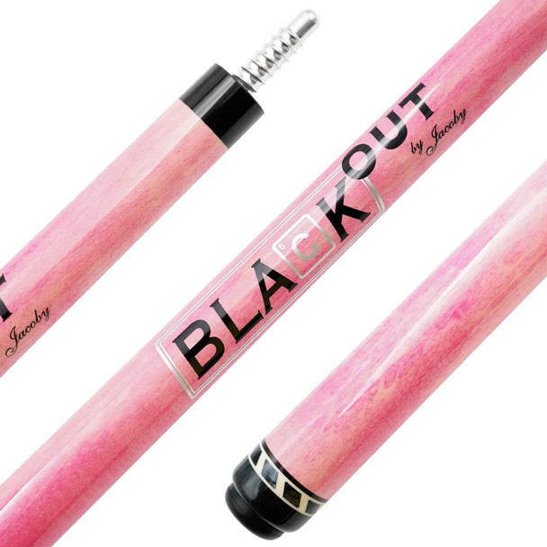 Jacoby Black Out Break/Jump Cue - Pink - Detail Jacoby Black Out Break/Jump Cue - Pink - Detail