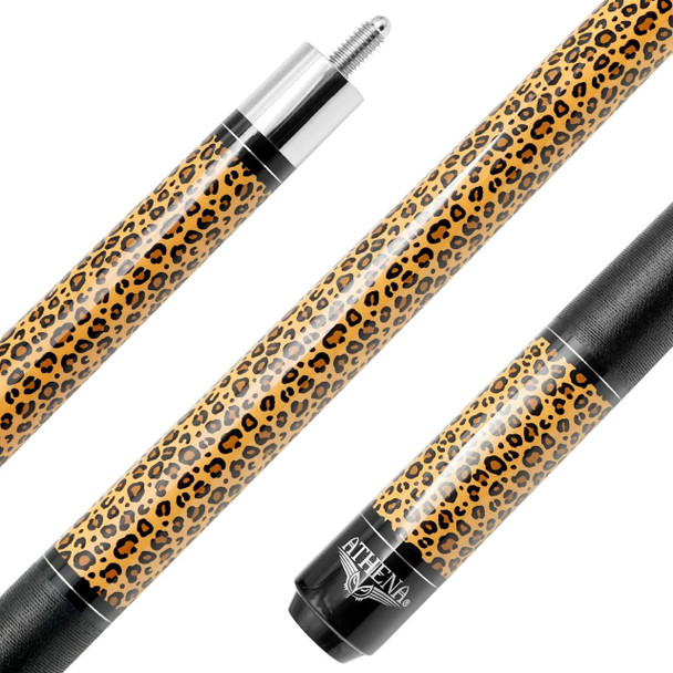 Athena Pool Cue - ATH62 - Leopard Print Detail