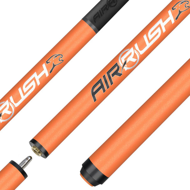 Predator Air Rush Neon Orange Jump Cue - No Wrap - Detail