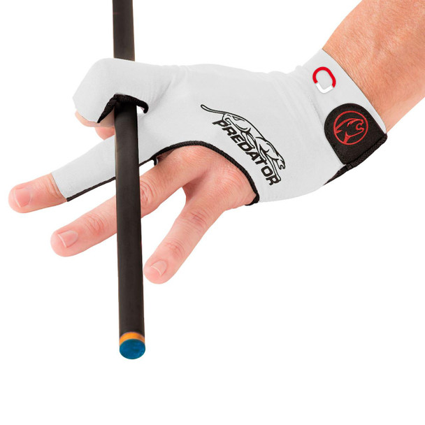 Predator Jasmine Ouschan Second Skin Billiard Glove - White - Left Hand - Front