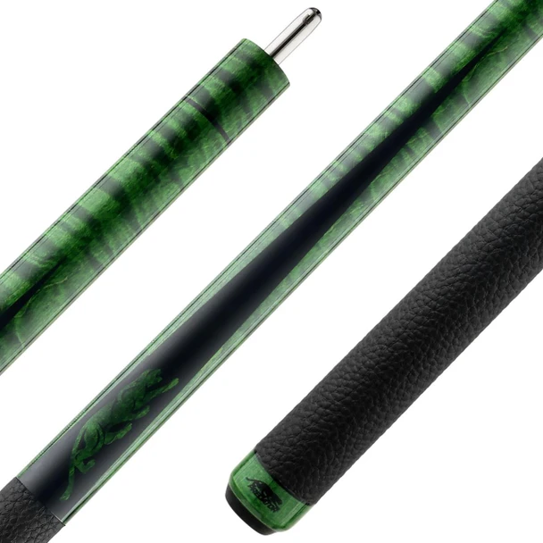 Predator SP2 Green Stained Curly Maple 2 Pool Cue - Detail