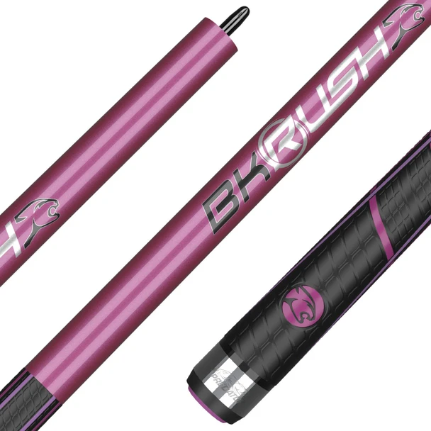 Predator BK Rush Pink/Silver Break Cue - Sport Wrap - Detail