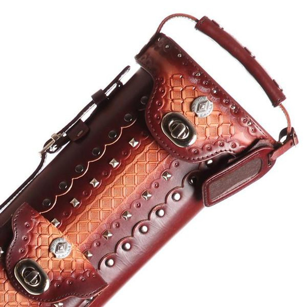 Instroke Southwest Brown Pool Cue Case - 2x4 - Detail Instroke Southwest Brown Pool Cue Case - 2x4 - Detail