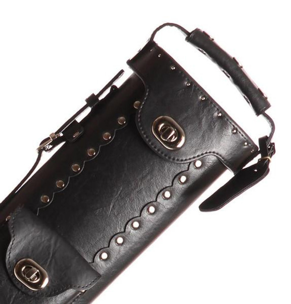 Instroke 2x3 Vinyl Cowboy Black Pool Cue Case - Detail
