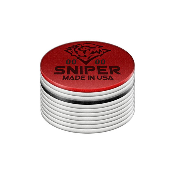 Tiger Sniper Leather Cue Tip - Front Render