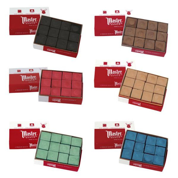 Master Chalk - Dozen - 6 Colors - Tops