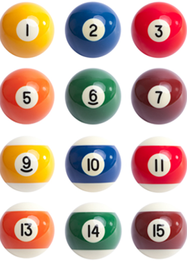 Billiard balls