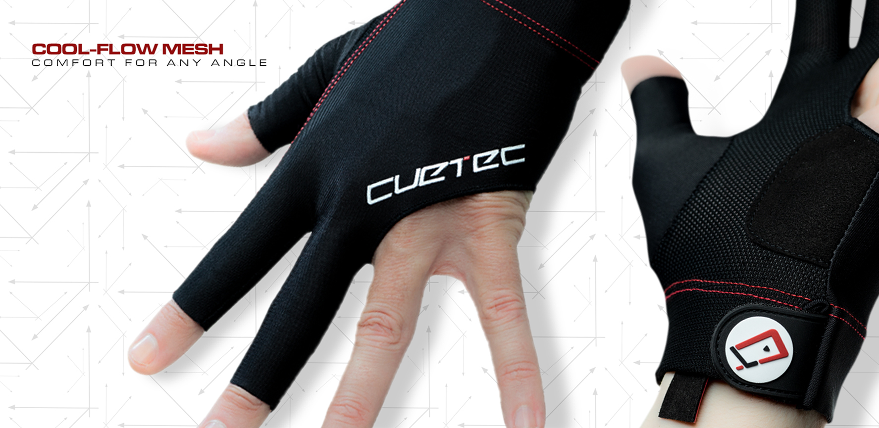 Cuetec Axis Billiard Glove Breathable Mesh