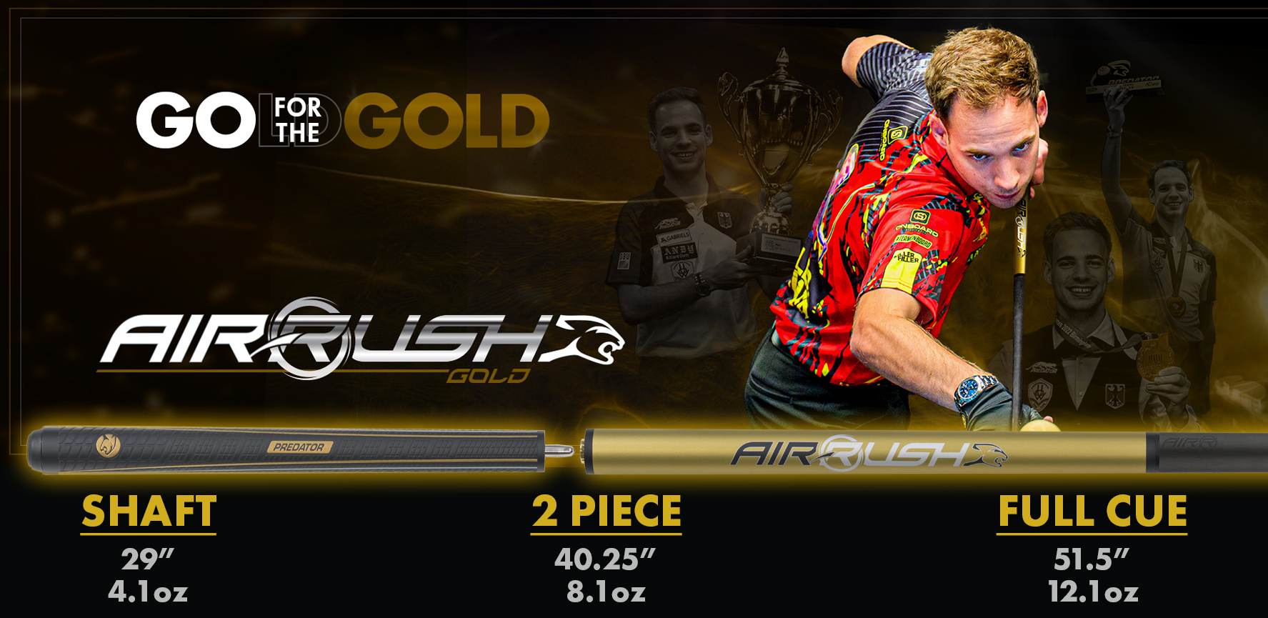Predator Air Rush Gold Sport Wrap