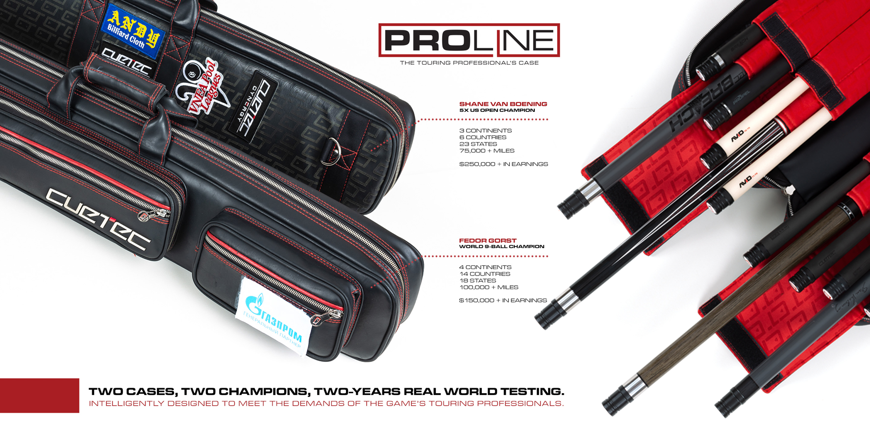 Cuetec Pro Line Case Van Boening and Gorst