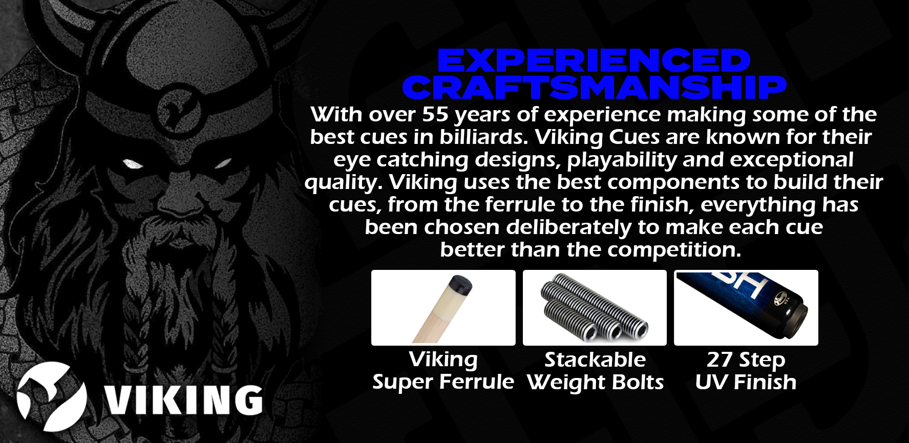 Viking B5861 Pool Cue Specs