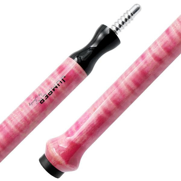 Jacoby Pink Curly Maple Jump Cue - FCI Billiards