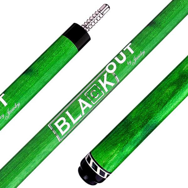 Jacoby Black Out Break/Jump Cue - Green - FCI Billiards