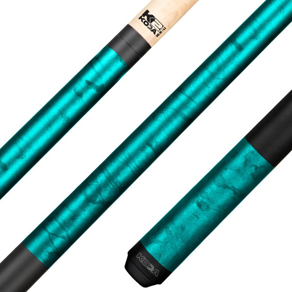 KODA K2 Cue Stick with Vibrant Stripes and Sleek Grey Finish