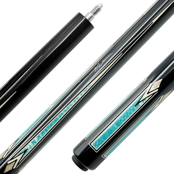Pechauer Pro Series Custom Cue - P17N - Aquamarine Colorway