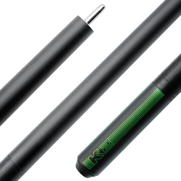 K2 Black Billiard Cue with Pink Moarcota Points main image 1