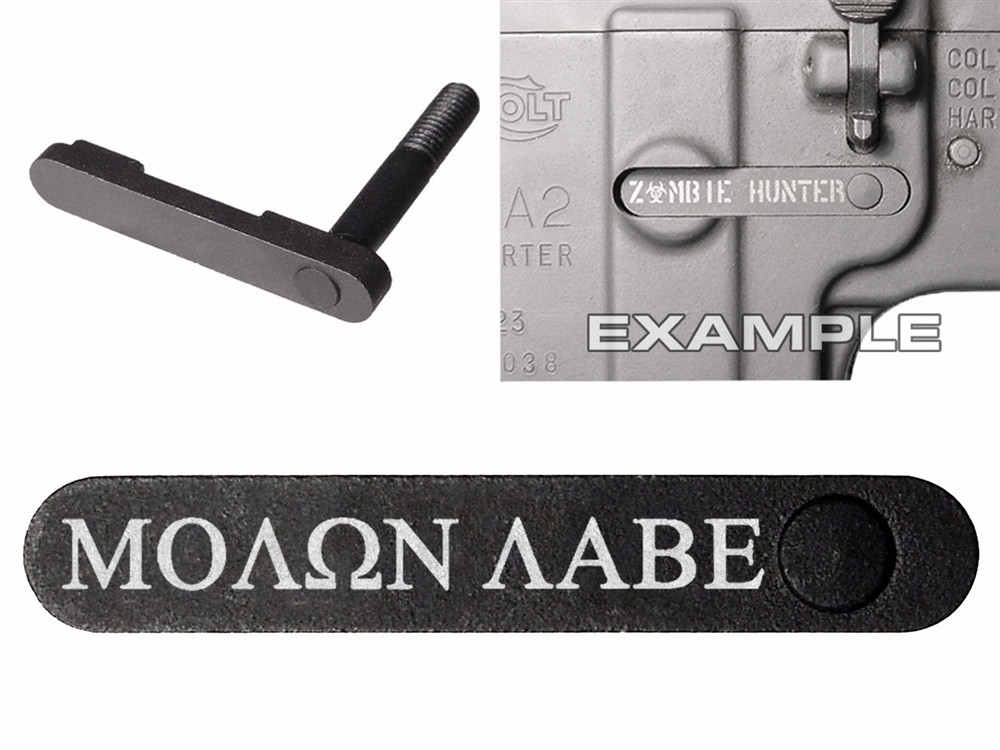 NDZ AR-15 SW 15-22 Black Magazine Catch Molon Labe | NDZ Performance
