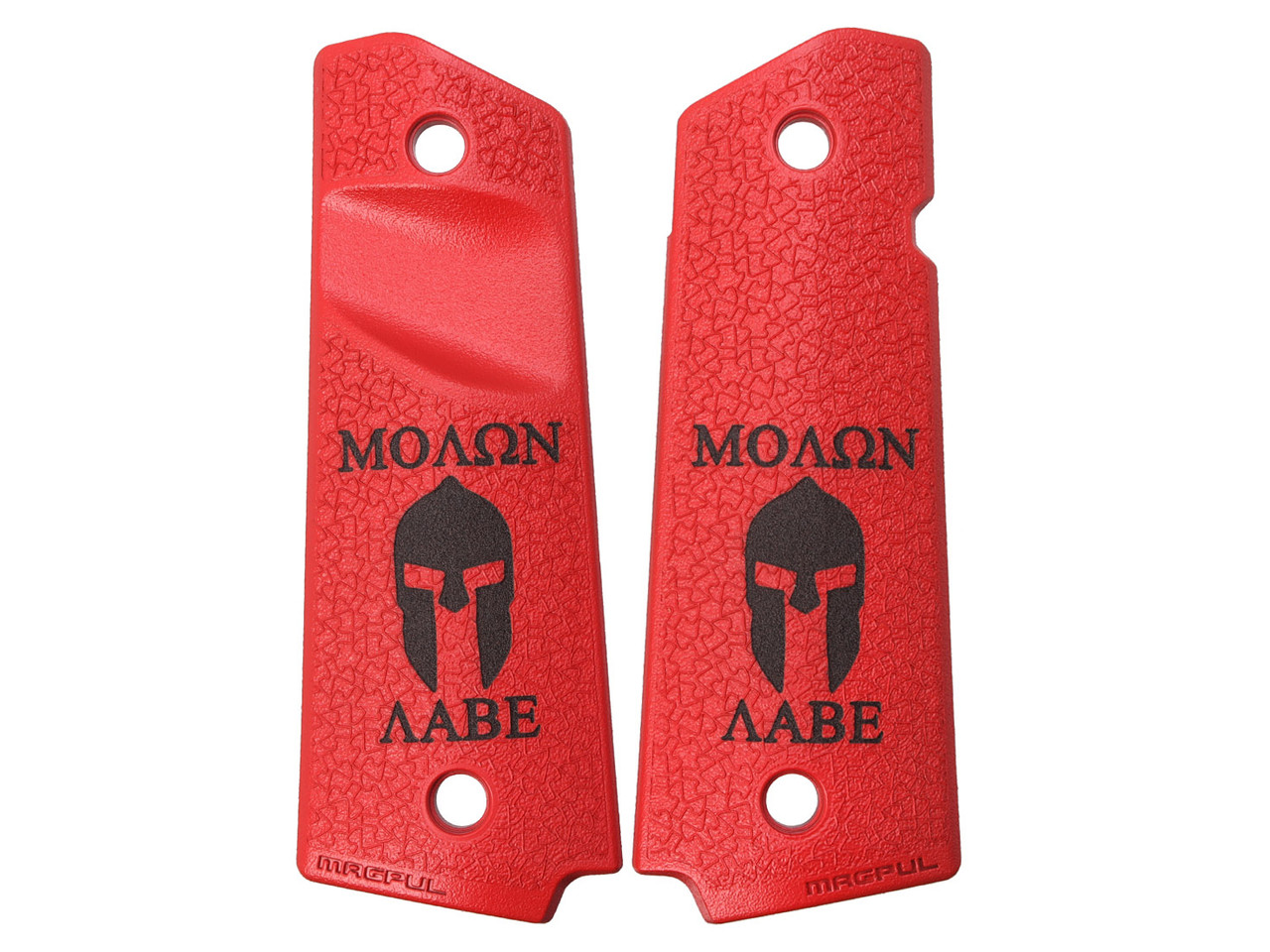 Magpul 1911 Pistol Grip Panel in USMC Red Cerakote with Diamond