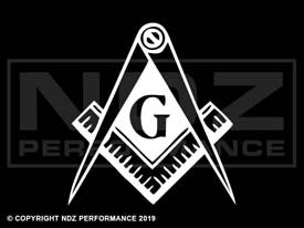 625 - Masonic Mason Calipers G Logo