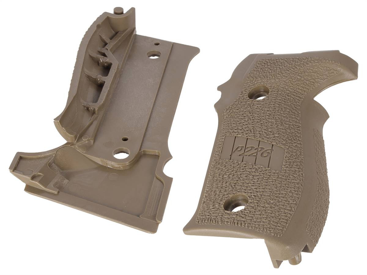 Sig Sauer P226 FDE Grip Set Polymer, GRIP-226-FDEPOLY | NDZ