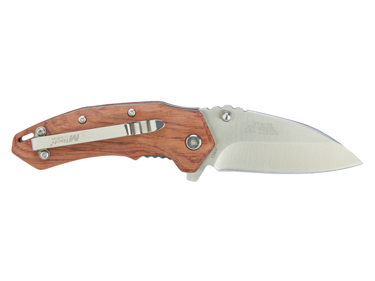 Mtech USA MT-A1158BR Spring Assisted Knife Stainless Brown | NDZ