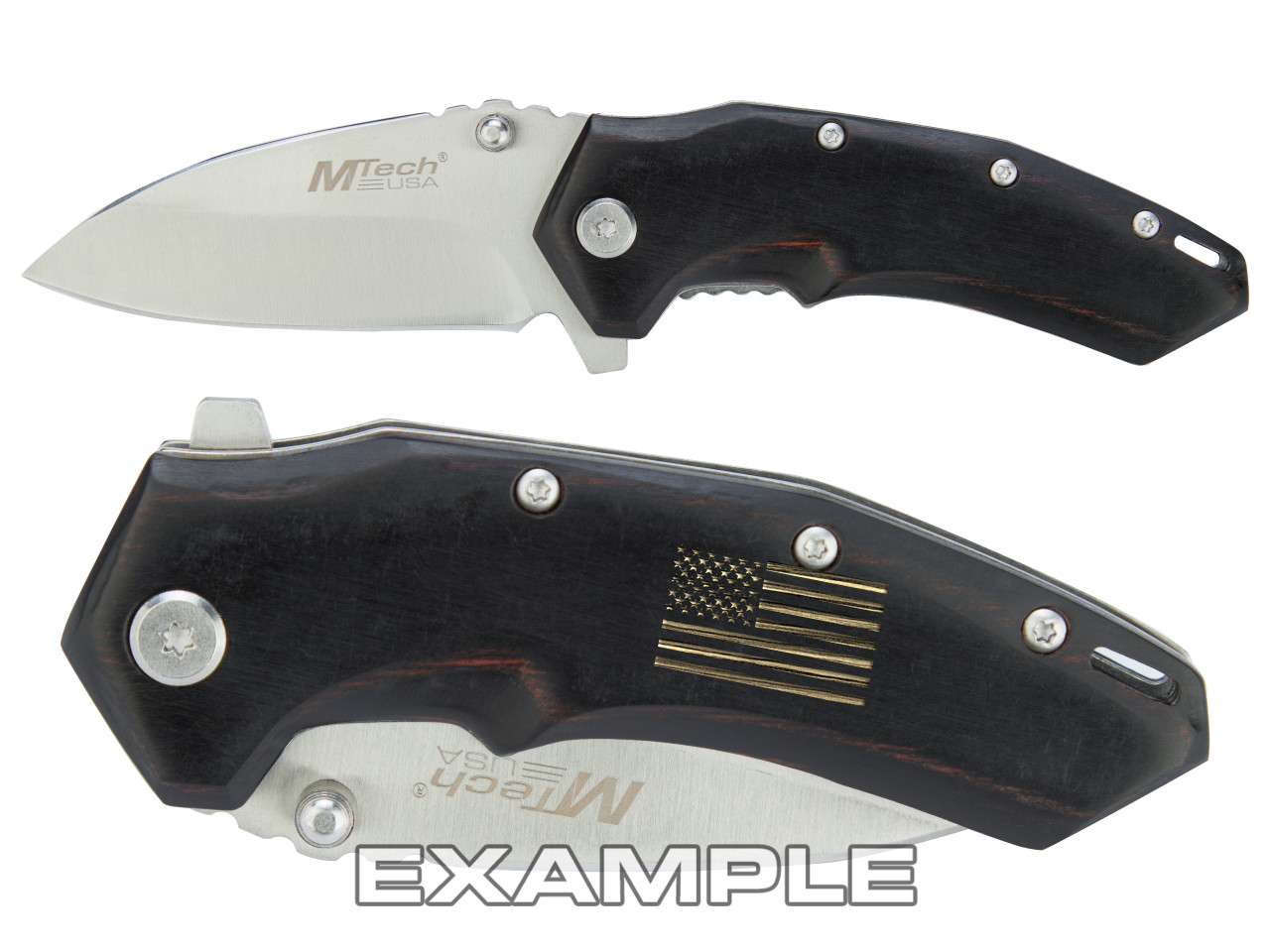 Mtech USA MT-A1158BK Spring Assisted Knife Stainless Black | NDZ