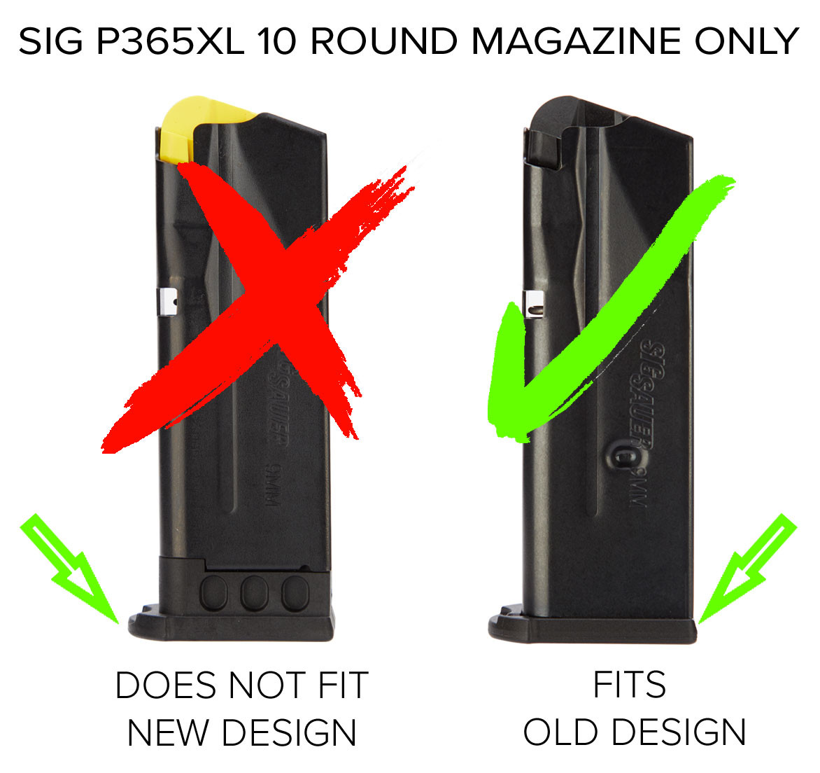 NDZ Performance Magazine Plate Finger Extension for Sig Sauer