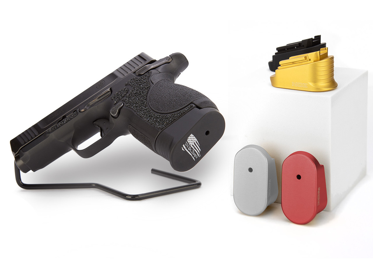 NDZ Magazine Plate Finger Grip Extension For Smith & Wesson CSX 10