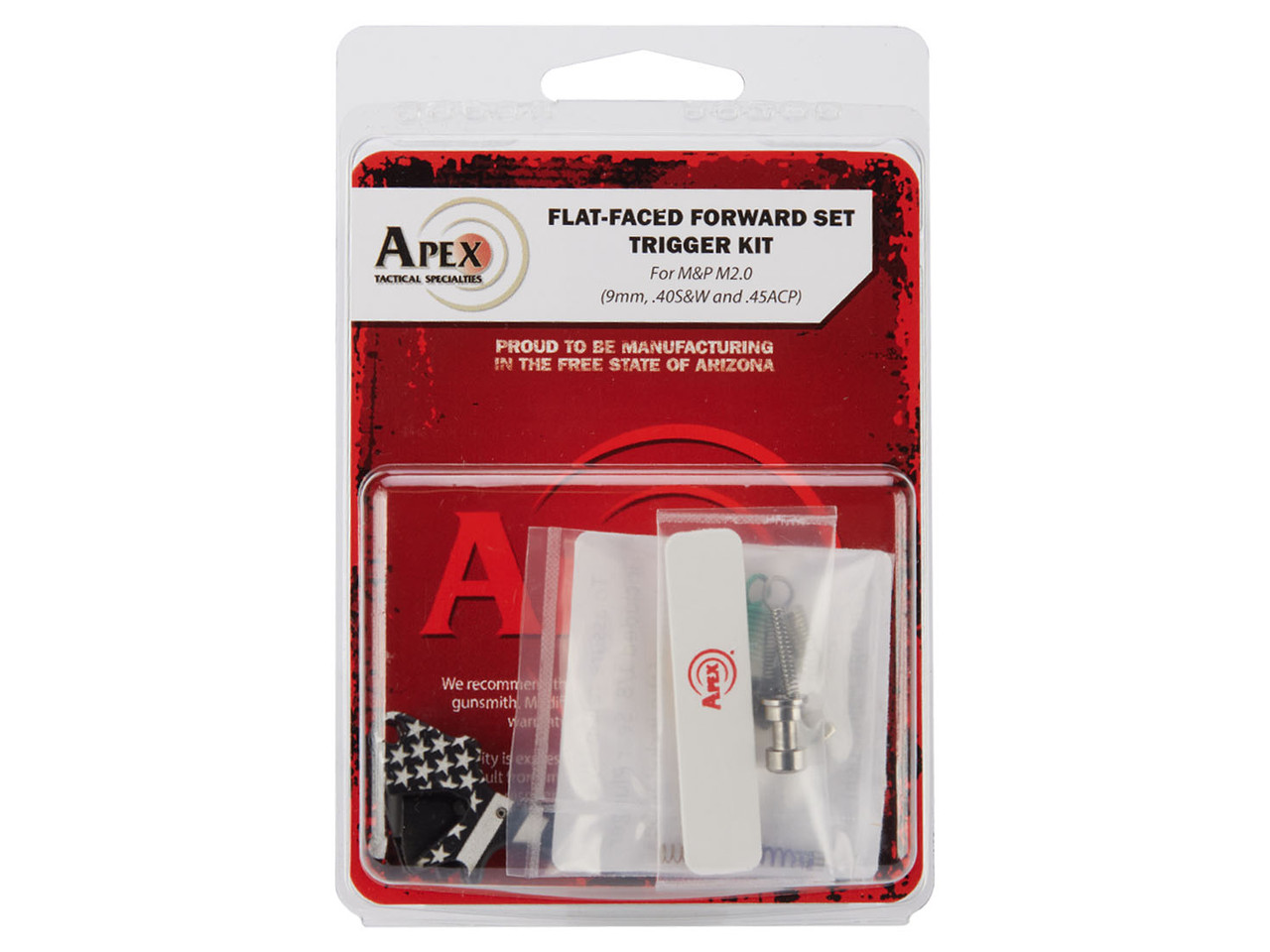 Apex Flat-Faced Forward Set Trigger Kit for M&P M2.0, Black | NDZ