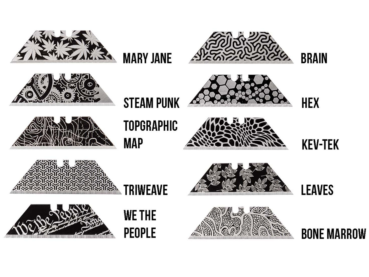 NDZ Custom Laser Engraved Utility Knife Blades | NDZ Performance