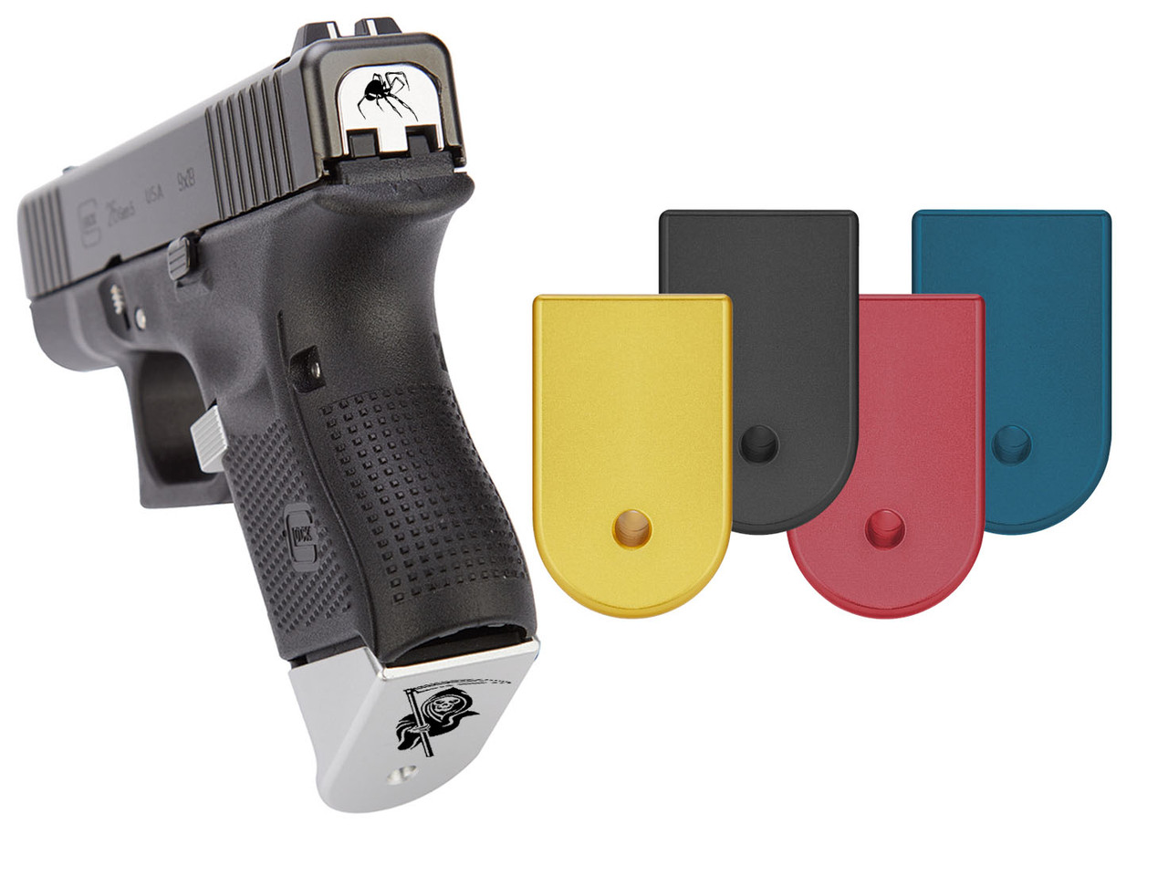 NDZ for Glock 26 27 33 39 Magazine Floor Plate with Finger