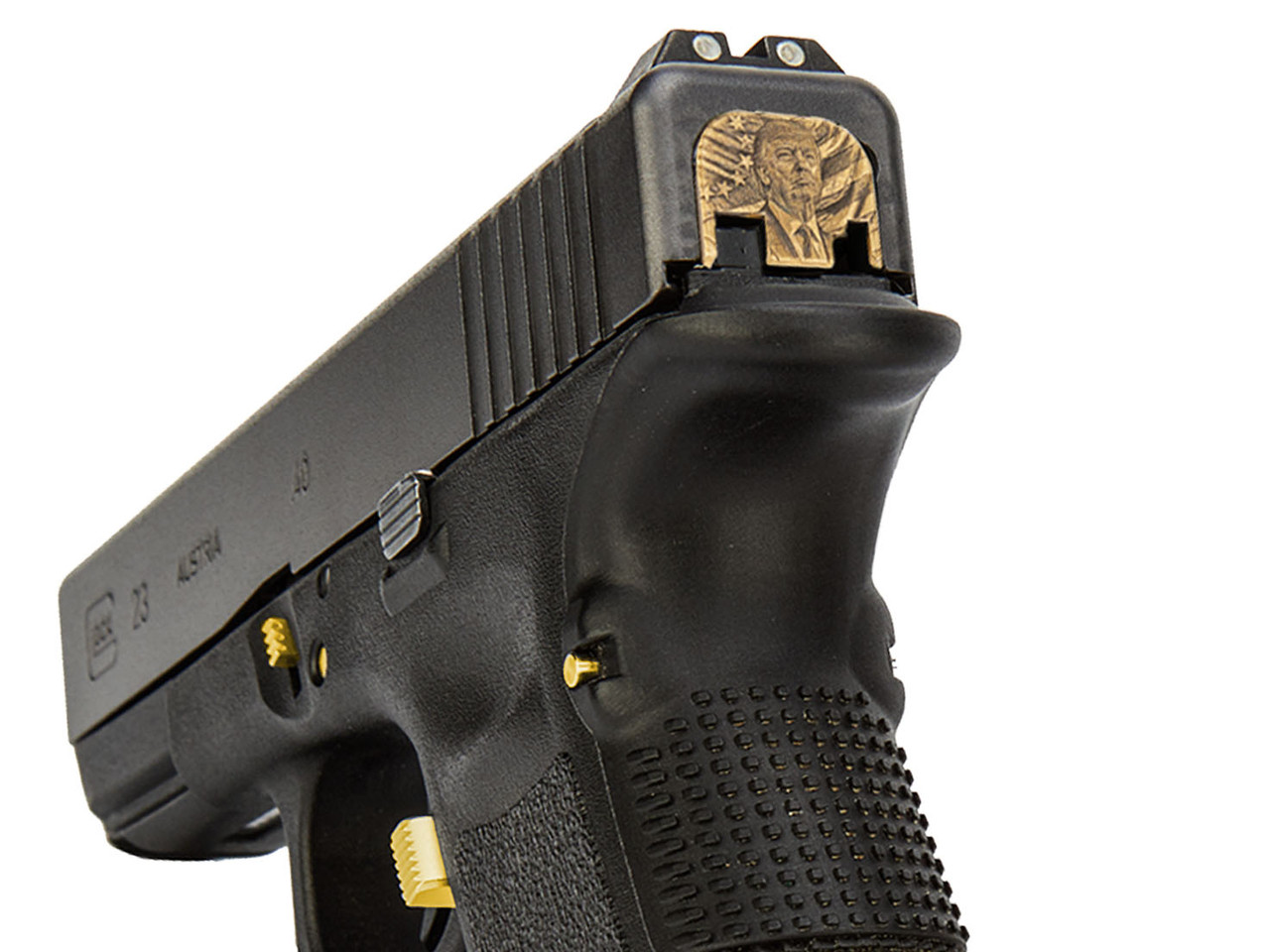 アメリカ　MRP社製　GP-12 NDZ Limited Edition 3D Trump Glock Rear Slide Cover Plates Brass
