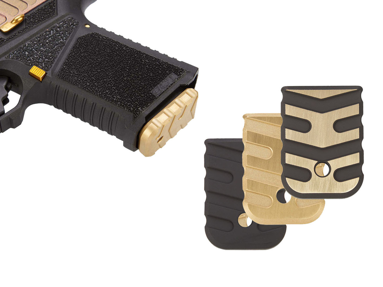 NDZ Performance Glock Magazine Floor Plate Extension - Silver, Fits Gen 1-5 9MM .40 .357