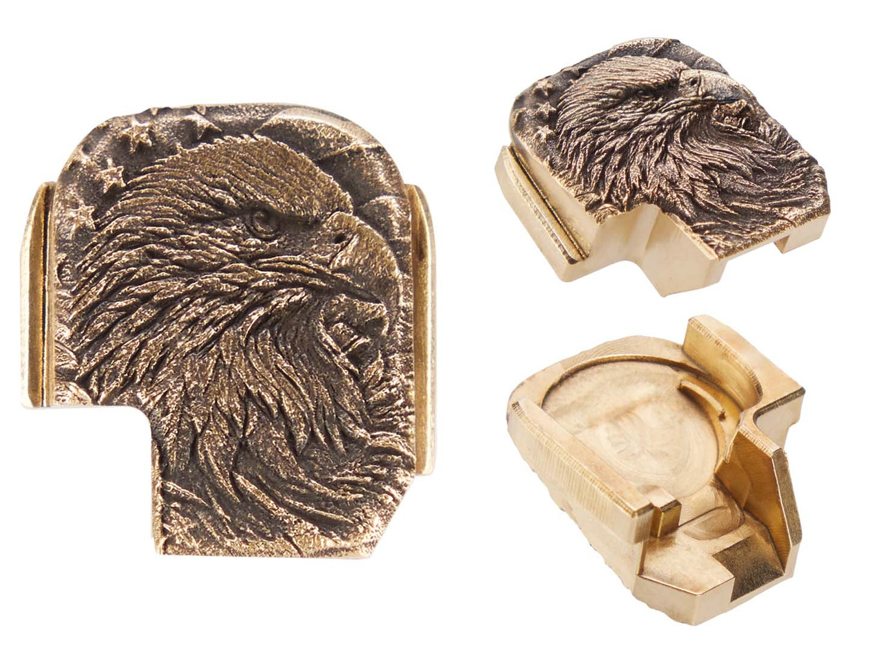 NDZ Sig P365 Series 3D Design Rear Slide Cover Plates Solid Brass