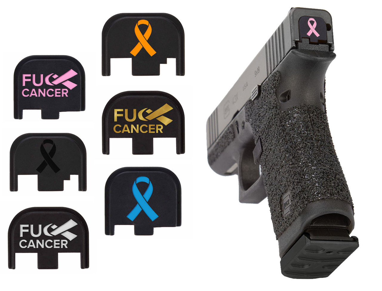 NDZ Cancer Awareness Glock Rear Slide Cover Plates | NDZ Performance