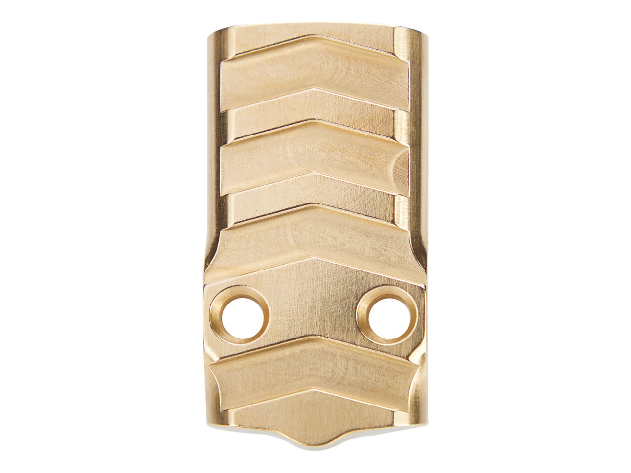 NDZ Glock 43X, 48 MOS Optic Cover Plate, Brass Aspis Cut | NDZ
