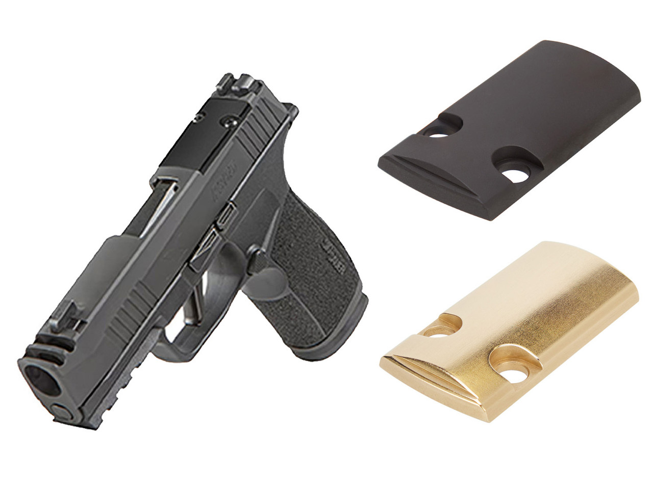 NDZ Sig P365 Series Optic Cover Plate, Brass | NDZ Performance