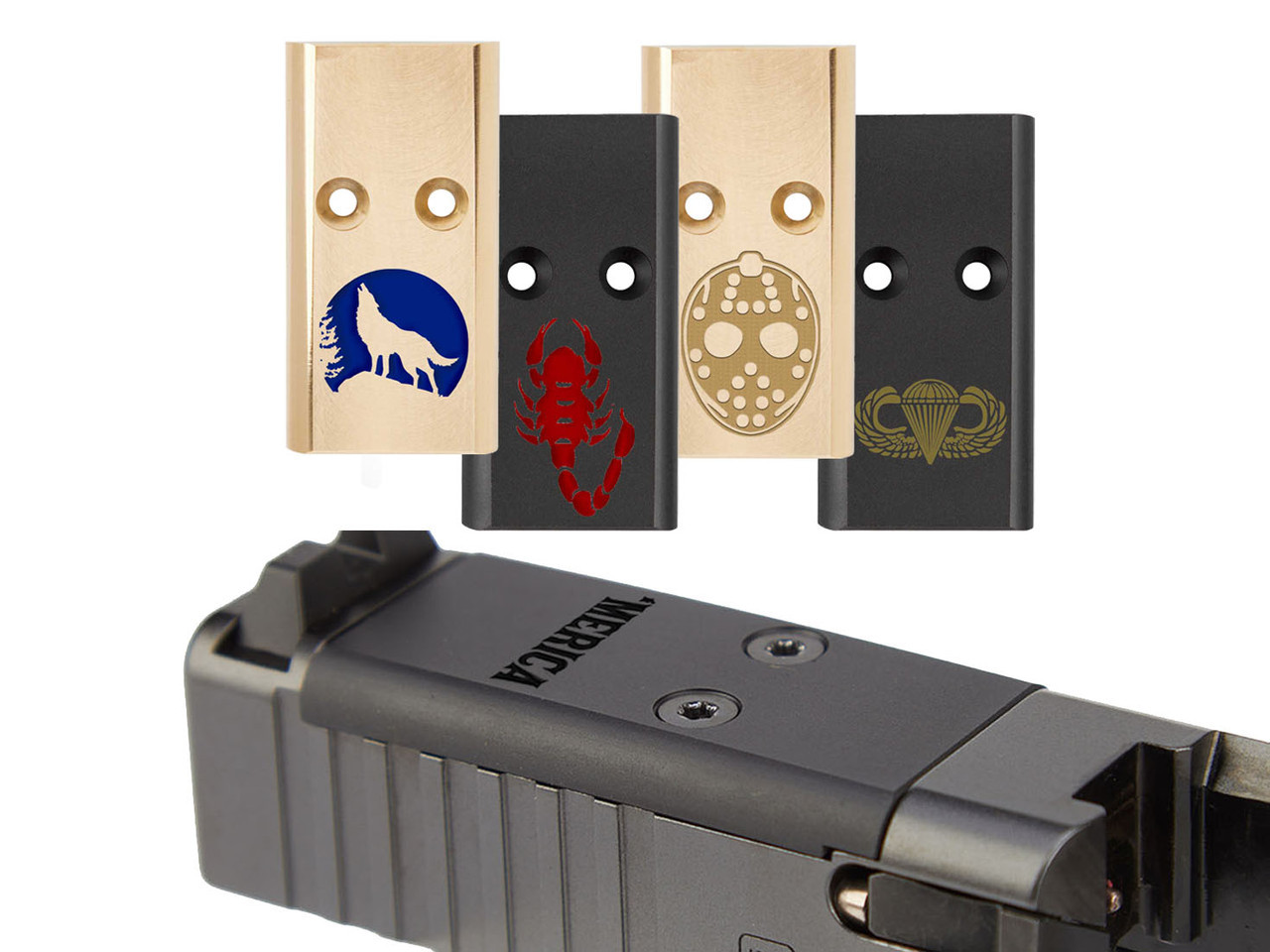 NDZ Glock Gen 4-5 & Crossover MOS Optic Cover Plate, Brass | NDZ