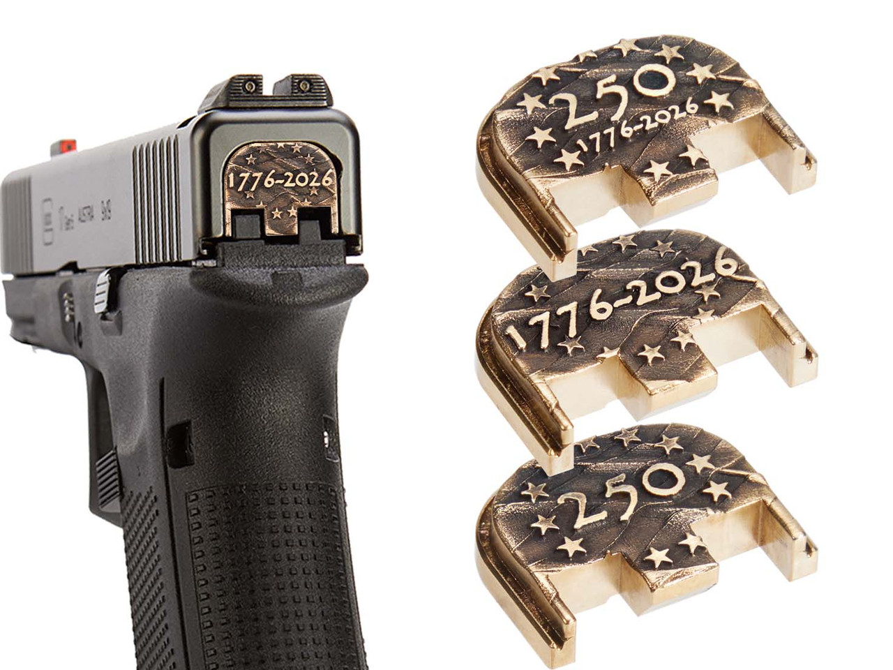 NDZ USA 250th Anniversary Brass Rear Plates | NDZ Performance