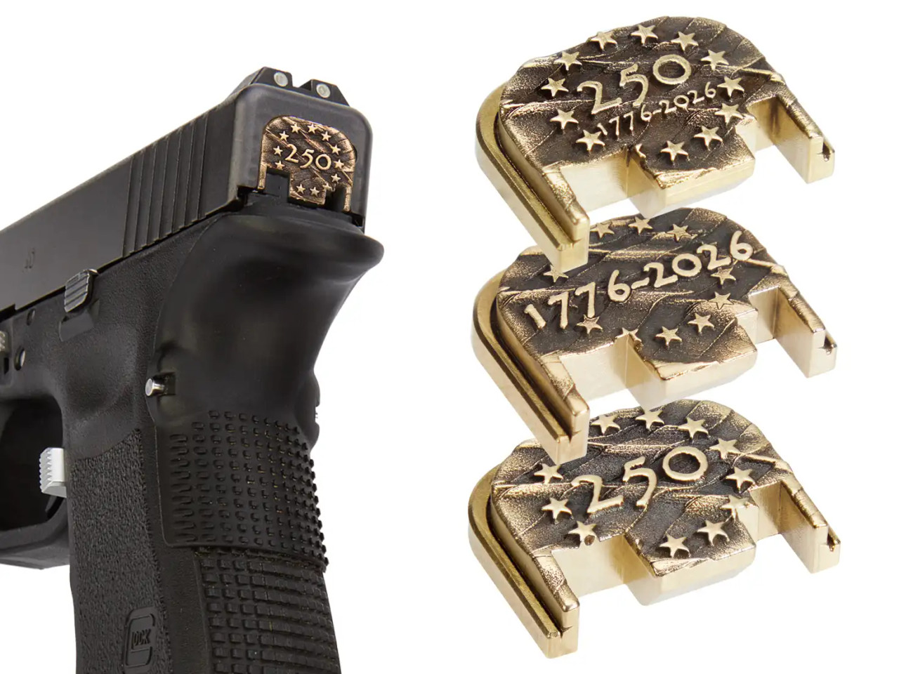 NDZ USA 250th Anniversary Brass Rear Plates | NDZ Performance