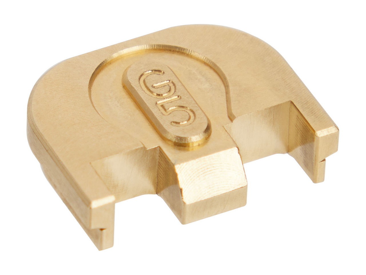 NDZ Glock Gen 5 Brass Rear Plate, Aspis Cut | NDZ Performance