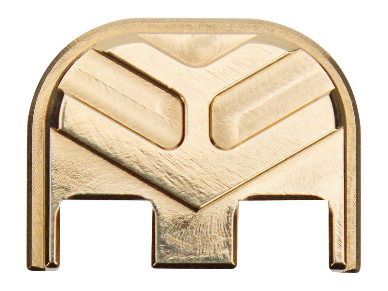 NDZ Glock Gen 5 Brass Rear Plate, Aspis Cut | NDZ Performance