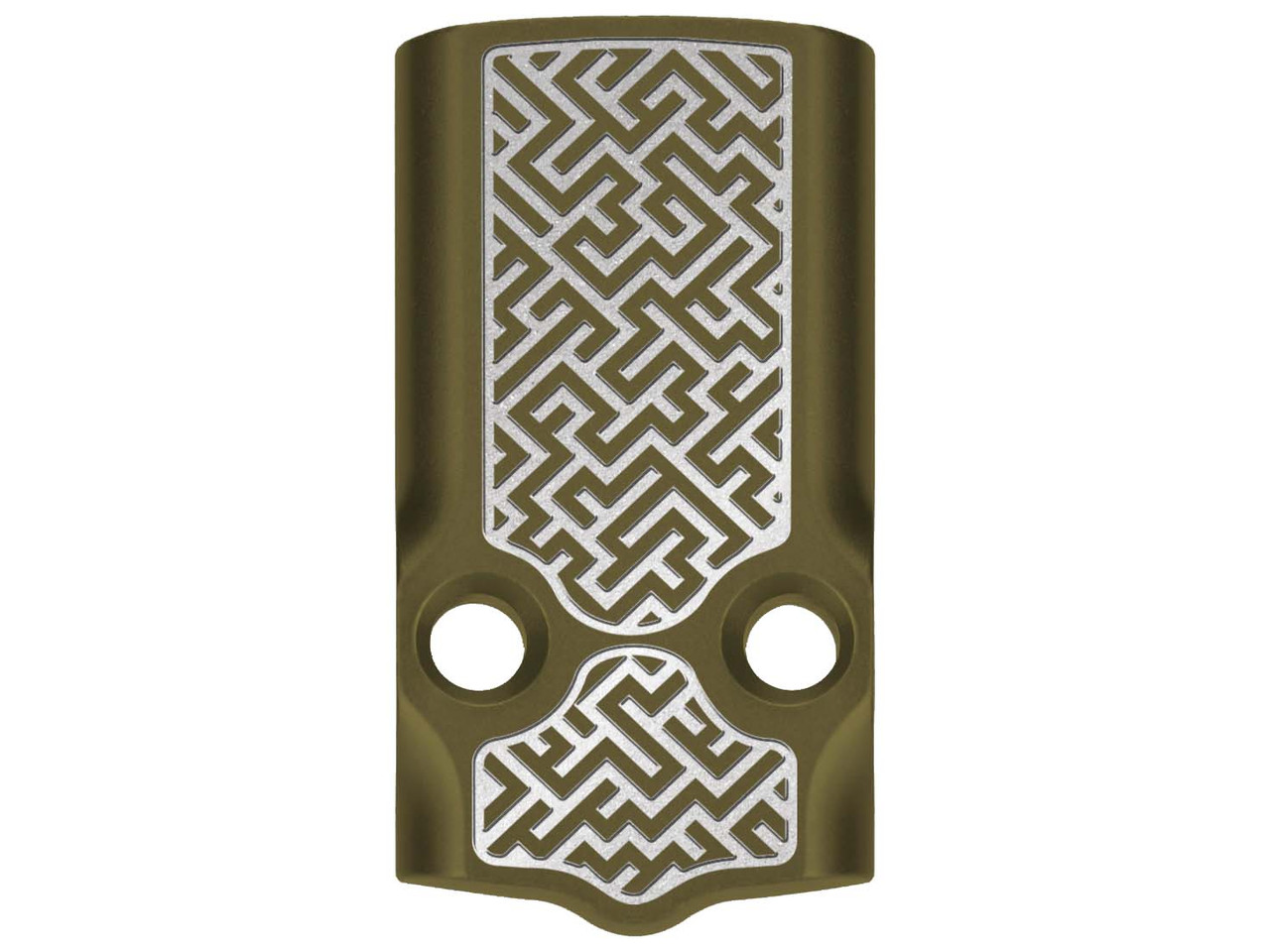 NDZ Glock 43X, 48 MOS Optic Cover Plate with Engraved Patterns