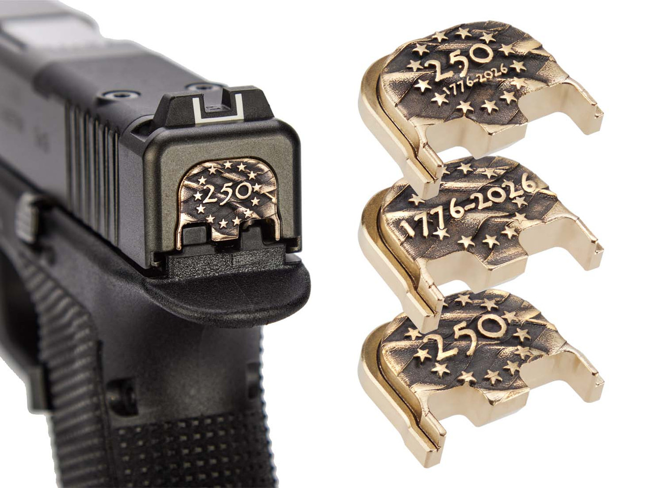 NDZ Glock Gen 6 & V-Series USA 250th Anniversary Rear Plates