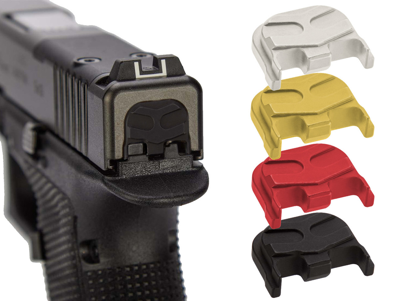 NDZ Glock Gen 6 & V-Series Rear Slide Cover Plates, Aspis Cut