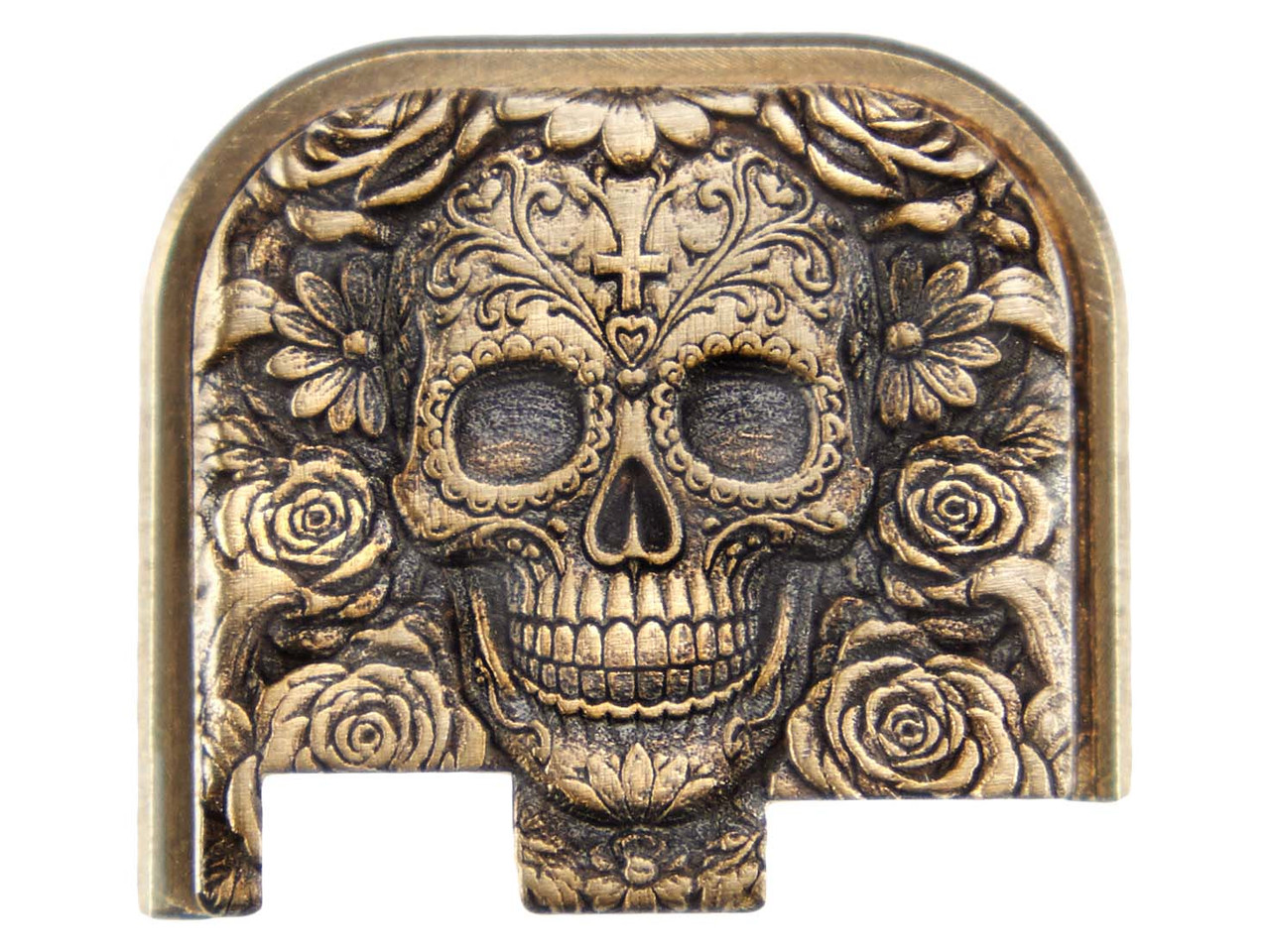 NDZ PSA Dagger Micro 3D Design Rear Slide Cover Plates, Brass