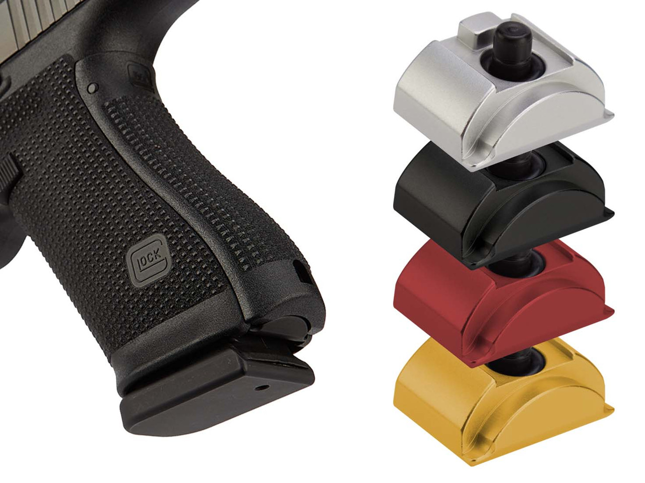agent③ NDZ Grip Plug AL9 for Glock Gen 6, With Backstrap Installed | NDZ