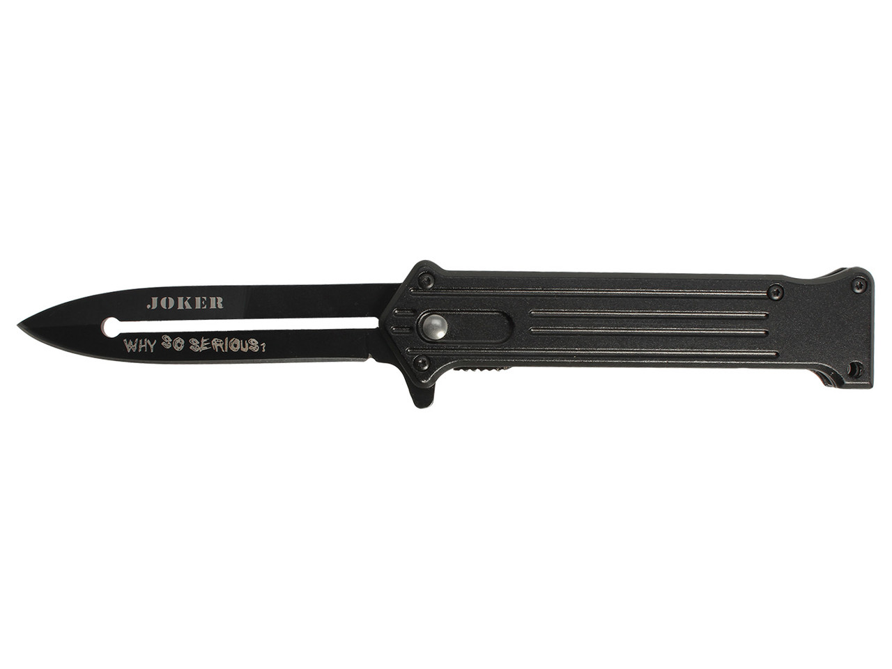 【新品】JOKER × Third TOURNAMENT CASE TYPE-5 TAC-FORCE Black Joker Why So Serious Spring Assisted Folding