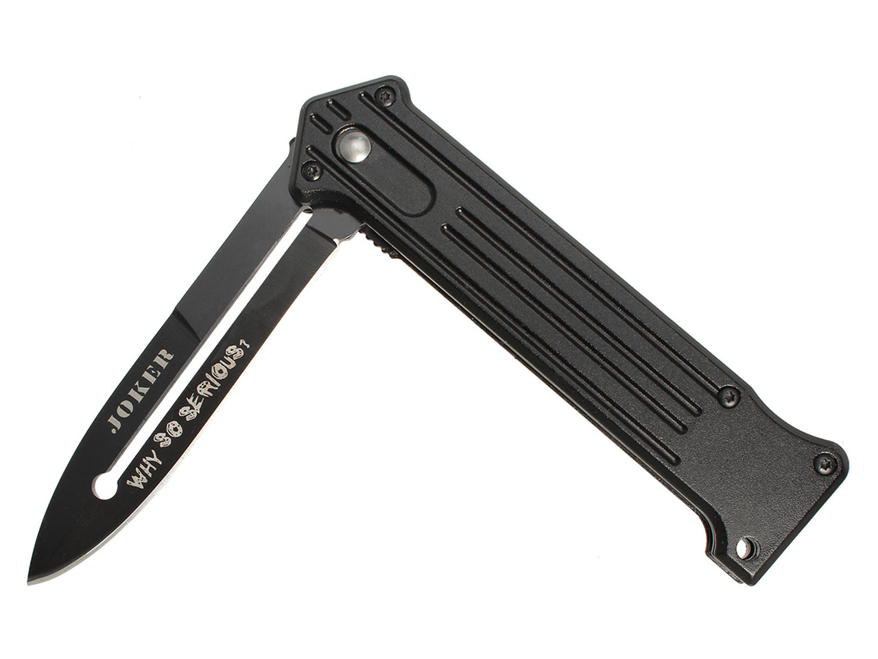 TAC-FORCE Black Joker Why So Serious Spring Assisted Folding