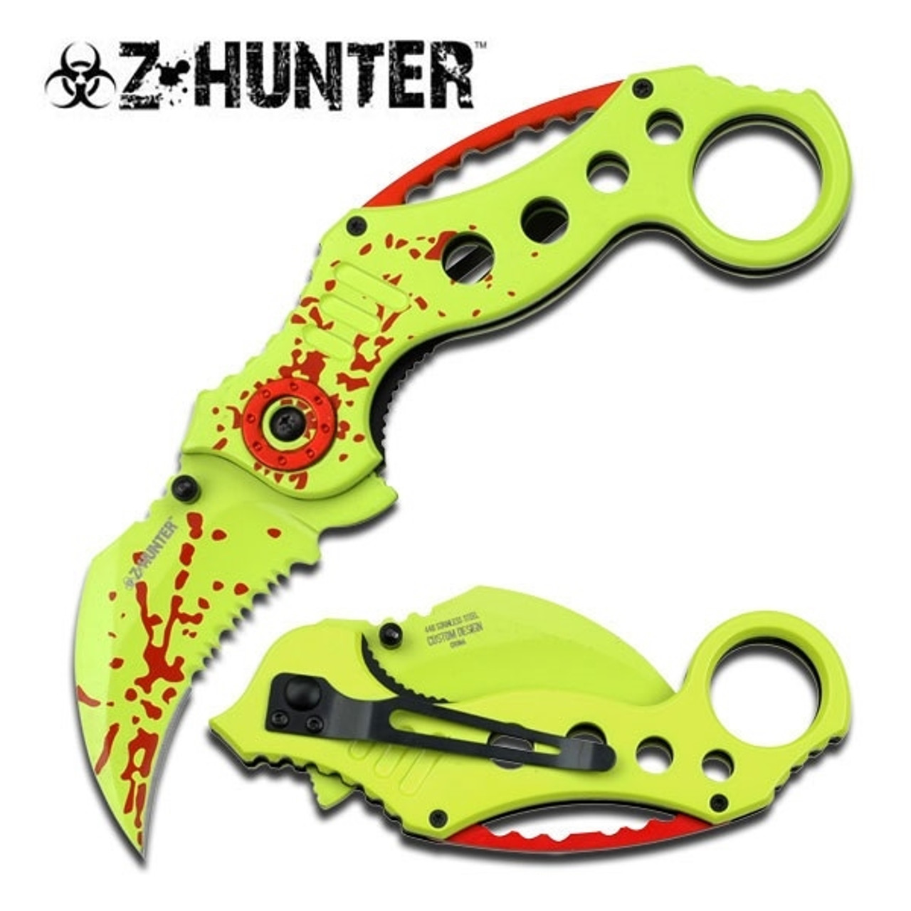 Z-Hunter ZB-051GR Zombie Blood Karambit 2.5